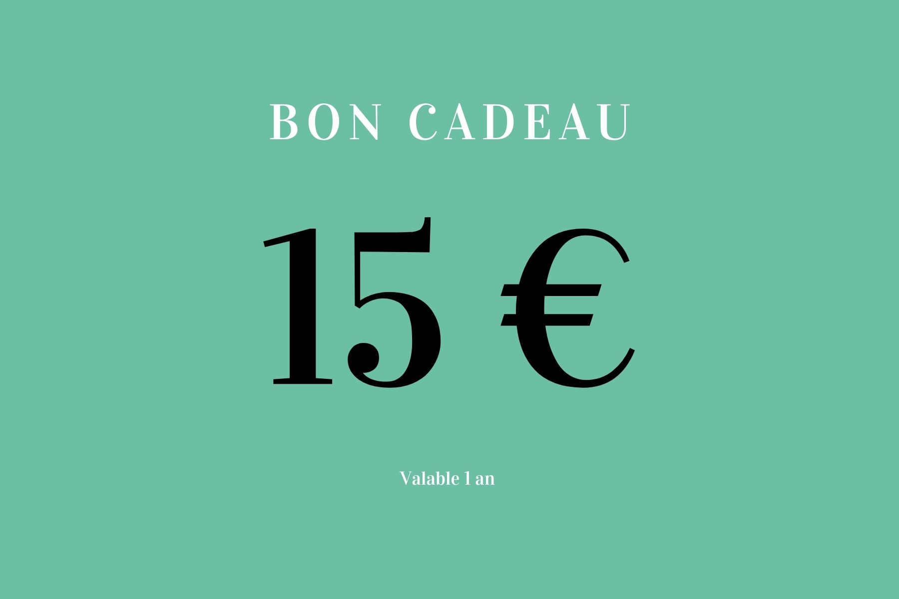 Bon cadeau 15€ - 1599