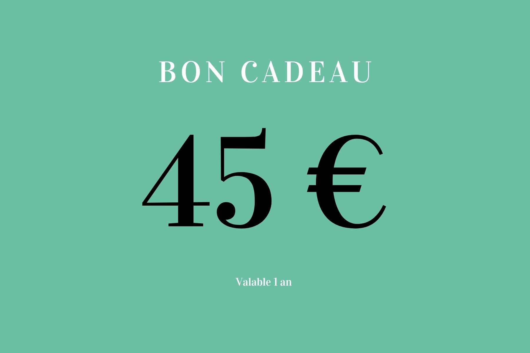 Bon 45 euros – Coopérative des métiers de la beauté